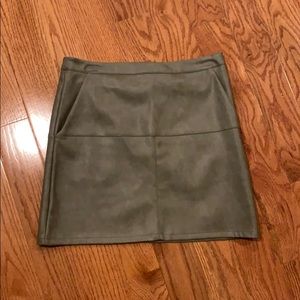 Leather skirt